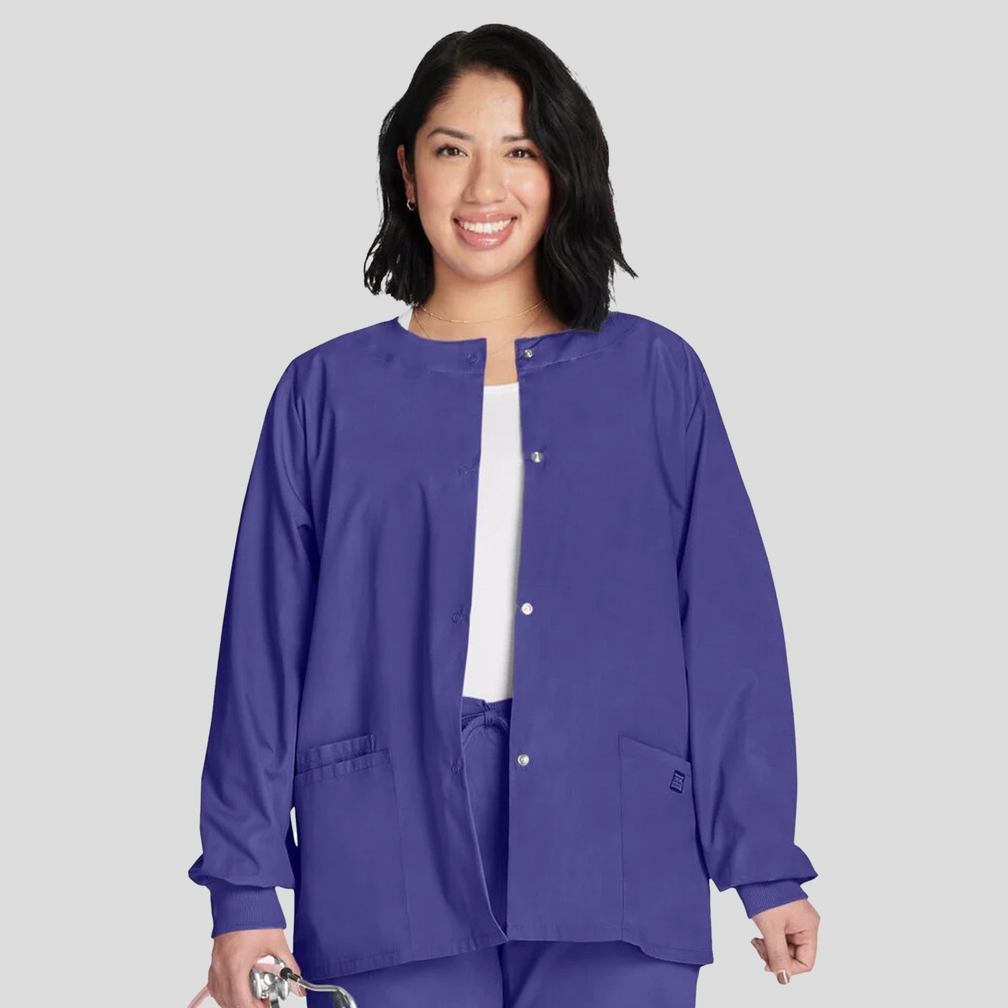 Women's Snap Front Jacket | Grape