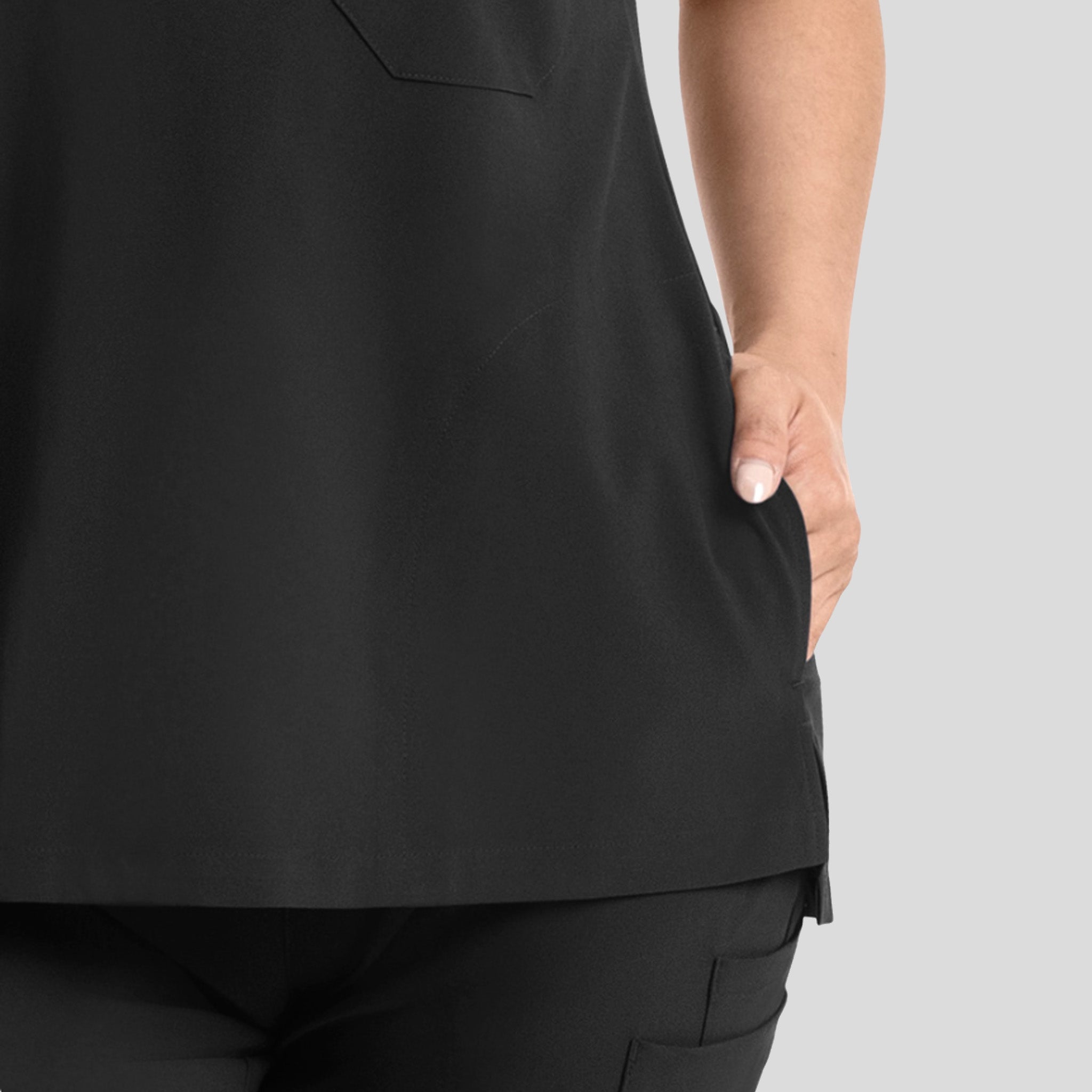 Womenβs Dolman 3 Pocket Top | Black