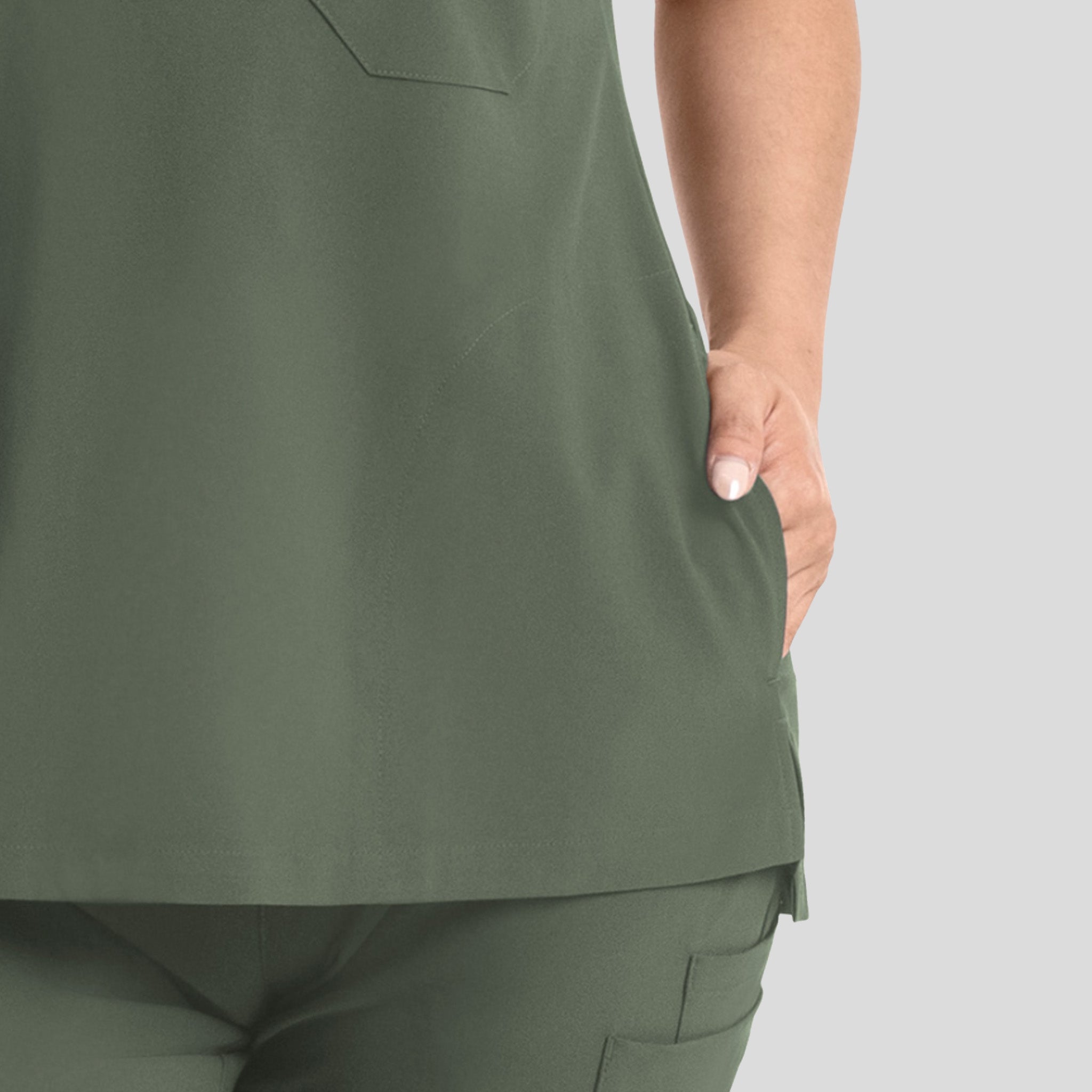 Womenβs Dolman 3 Pocket Top | Olive